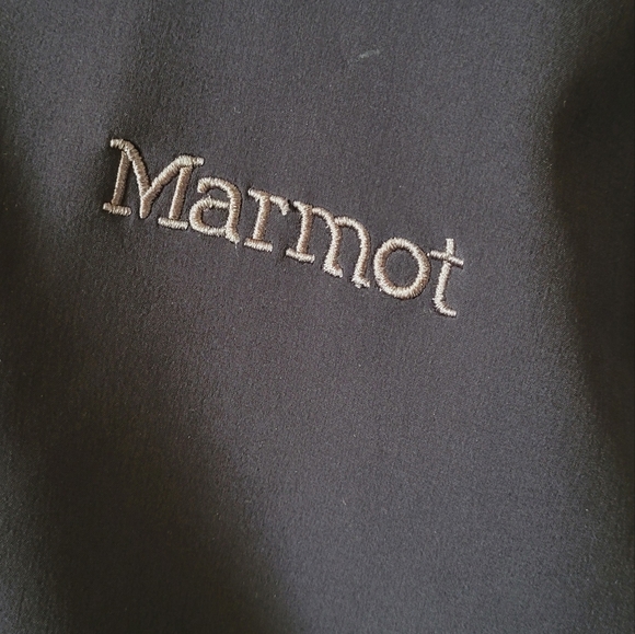 Marmot Men's Black Alsek Softshell Full Zip Jacket Size L - Picture 7 of 9